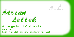 adrian lellek business card
